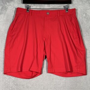 Redvanly Shorts Mens Large Red Golf Performance Stretch Quick Dry Chino